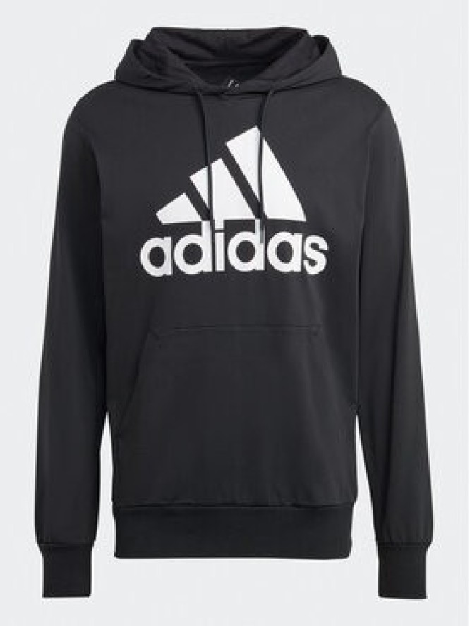 adidas Bluza Essentials Logo Hoodie IC0440 Czarny Regular Fit