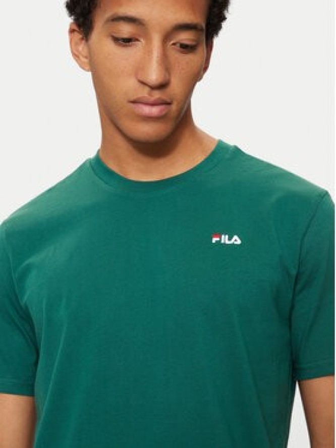 Fila T-Shirt Berloz FAM0340 Zielony Regular Fit