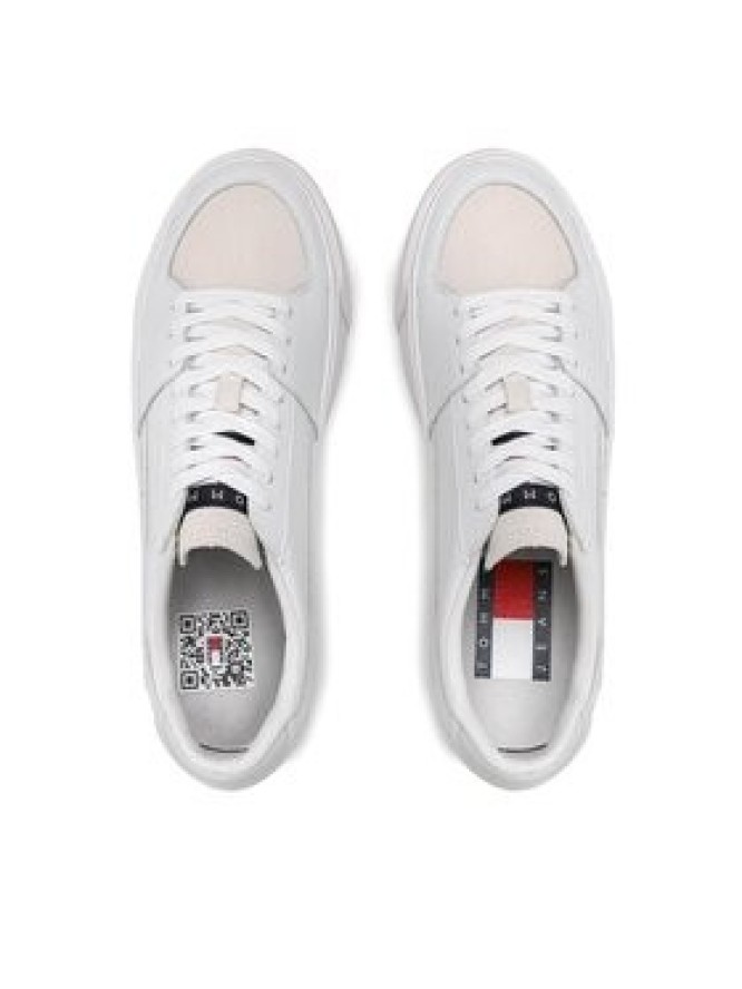 Tommy Jeans Sneakersy Vulcanized Ess EM0EM01106 Biały