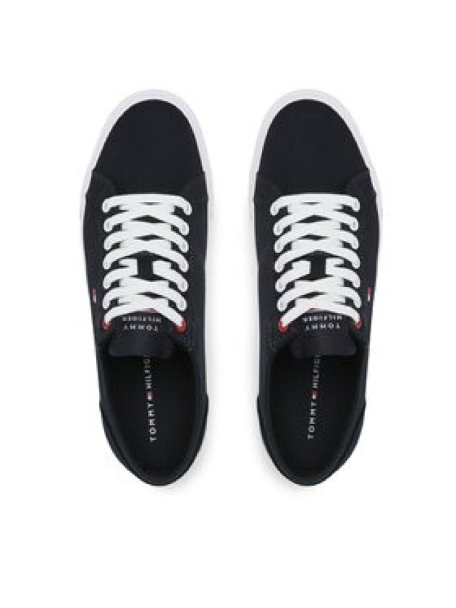 Tommy Hilfiger Tenisówki Core Corporate Vulc Canvas FM0FM04560 Granatowy