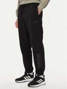 adidas Spodnie dresowe ALL SZN Fleece Graphic IW1201 Czarny Regular Fit