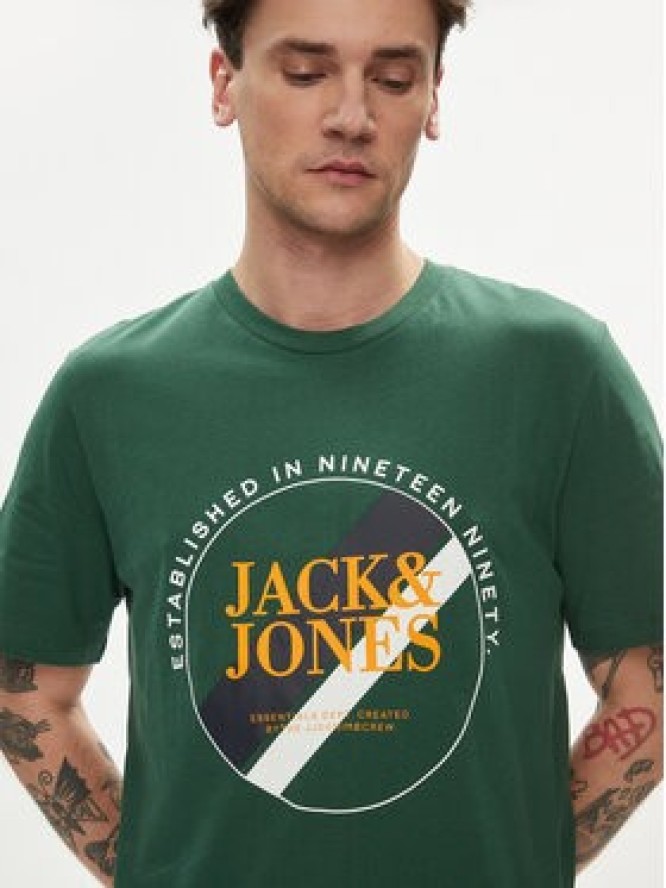 Jack&Jones T-Shirt Loof 12248624 Zielony Standard Fit