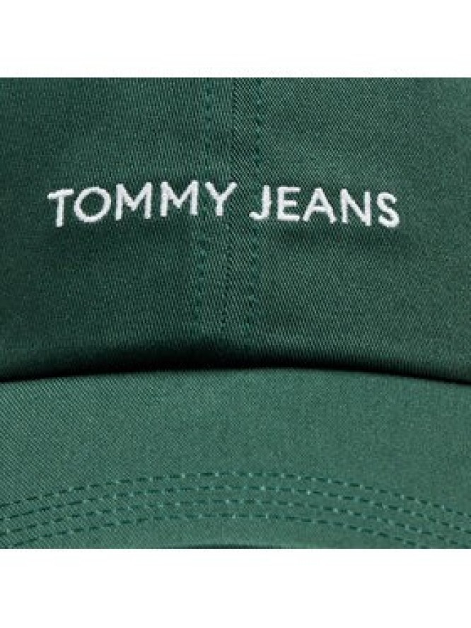 Tommy Jeans Czapka z daszkiem Tjm Linear Logo Cap AM0AM12024 Zielony