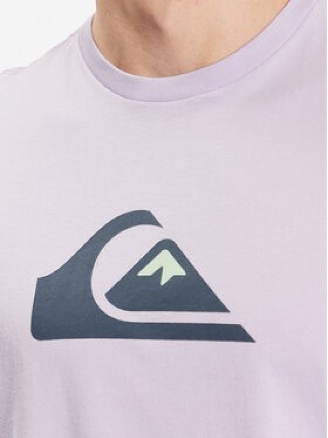 Quiksilver T-Shirt Comp Logo EQYZT06534 Fioletowy Regular Fit