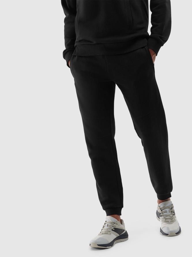 Spodnie dresowe joggery z bawełny organicznej męskie - czarne