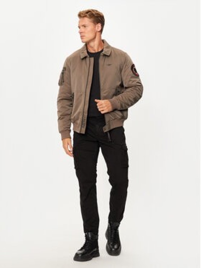 Aeronautica Militare Kurtka bomber 242AB2190CT3376 Brązowy Regular Fit