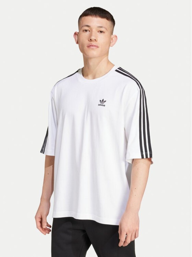 adidas T-Shirt adicolor IZ2474 Biały Oversize