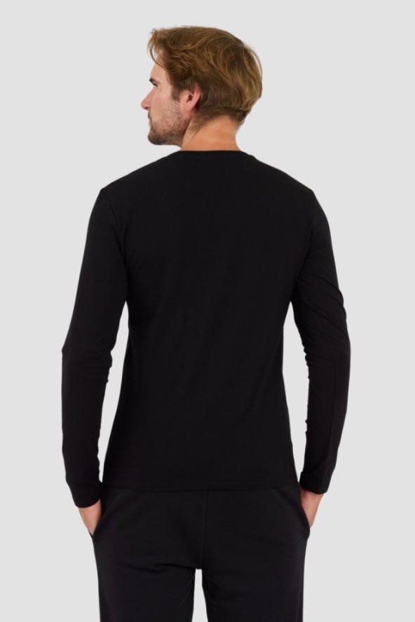 GUESS Czarny longsleeve Core Tee