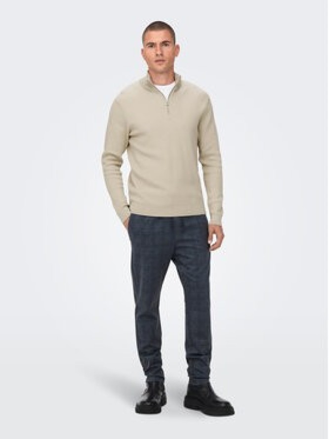 Only & Sons Sweter 22023210 Beżowy Regular Fit