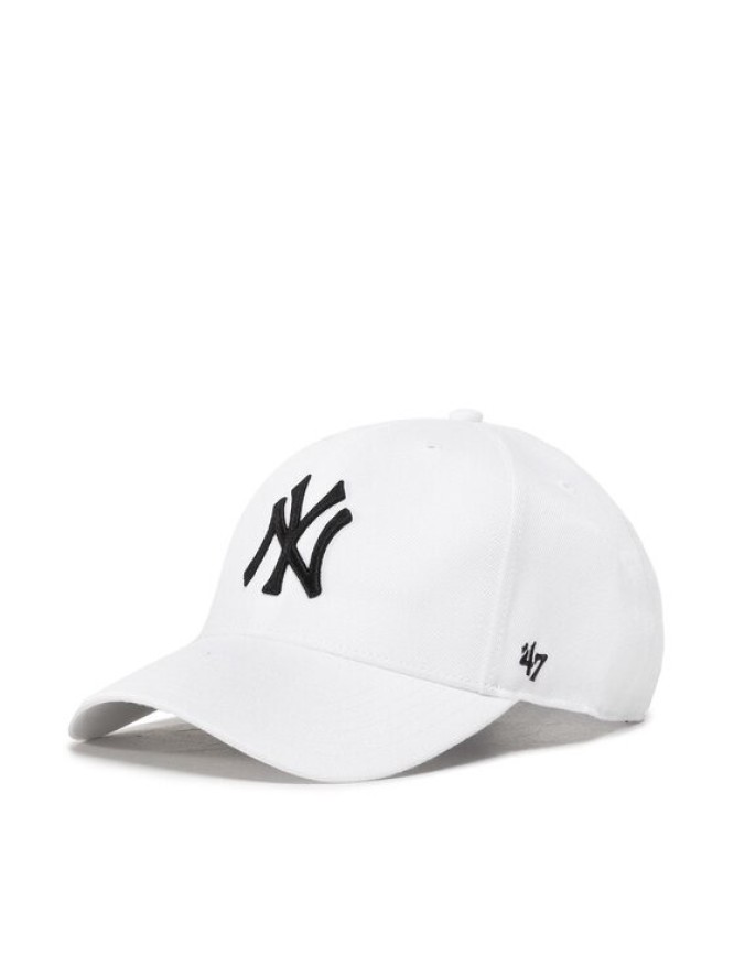 47 Brand Czapka z daszkiem Mlb New York Yankees B-MVPSP17WBP-WH Biały