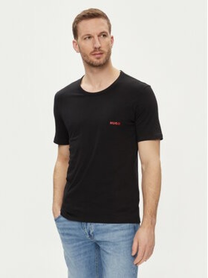 Hugo Komplet 3 t-shirtów 50493972 Czarny Regular Fit