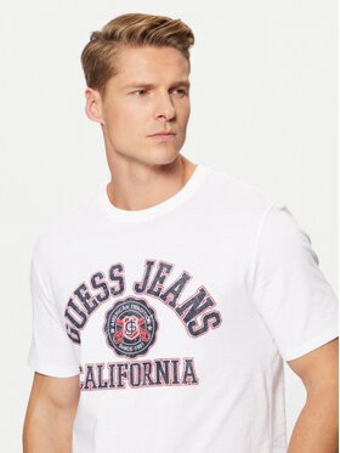 Guess Jeans T-Shirt M5RI80 K8HM0 Biały Slim Fit