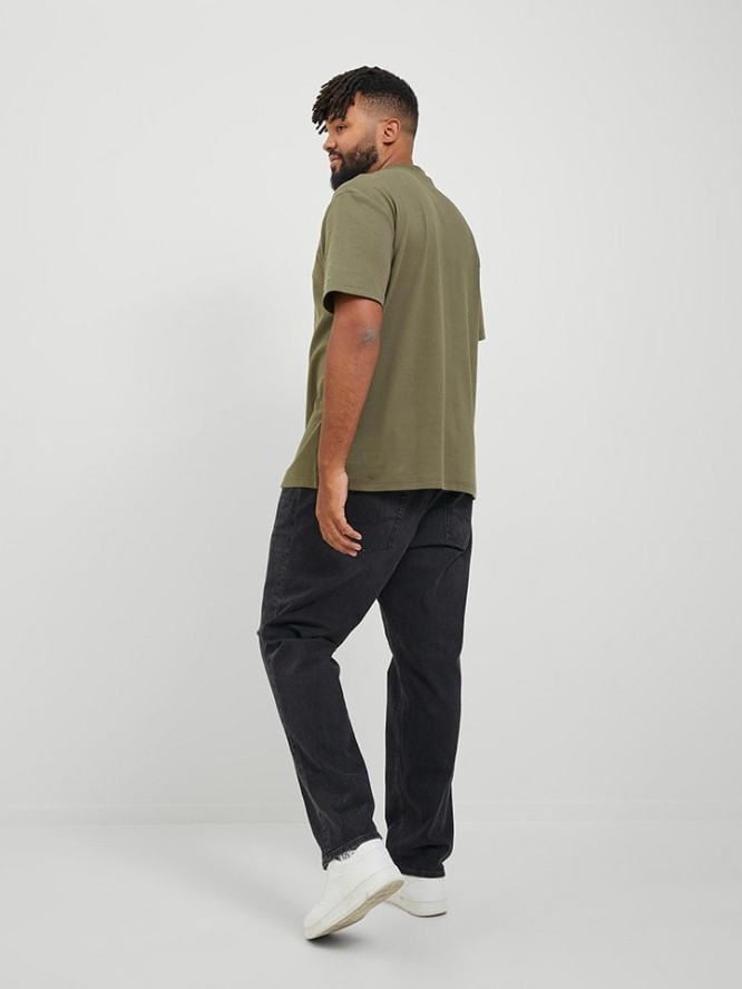 JACK & JONES PLUS Koszulka w kolorze khaki rozmiar: XXL