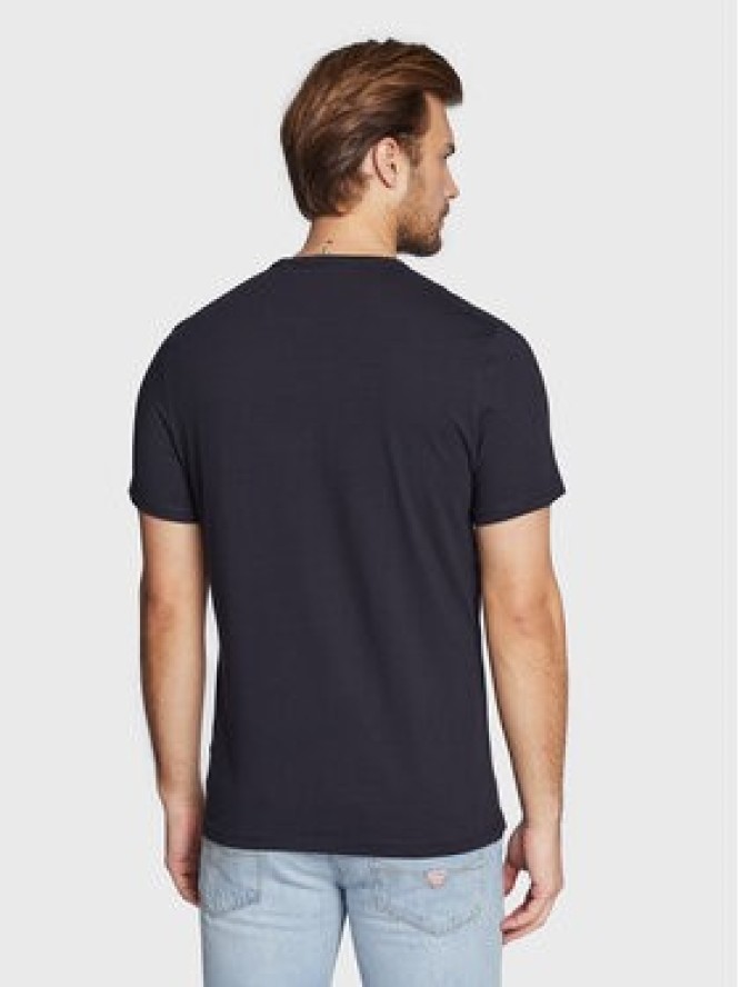 Guess T-Shirt M3RI11 J1314 Granatowy Slim Fit