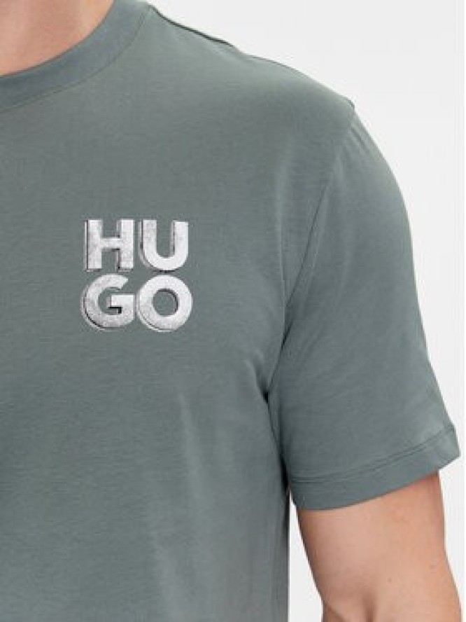 Hugo T-Shirt Detzington241 50508944 Zielony Regular Fit