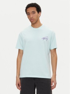 Tommy Jeans T-Shirt Faded Graphic DM0DM20768 Zielony Relaxed Fit