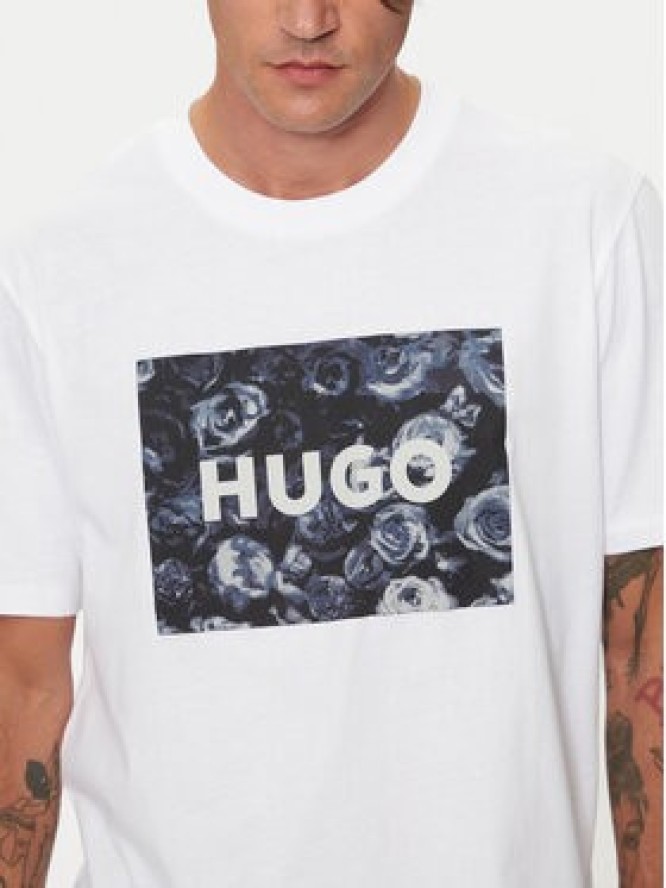 Hugo T-Shirt 50523999 Biały Regular Fit