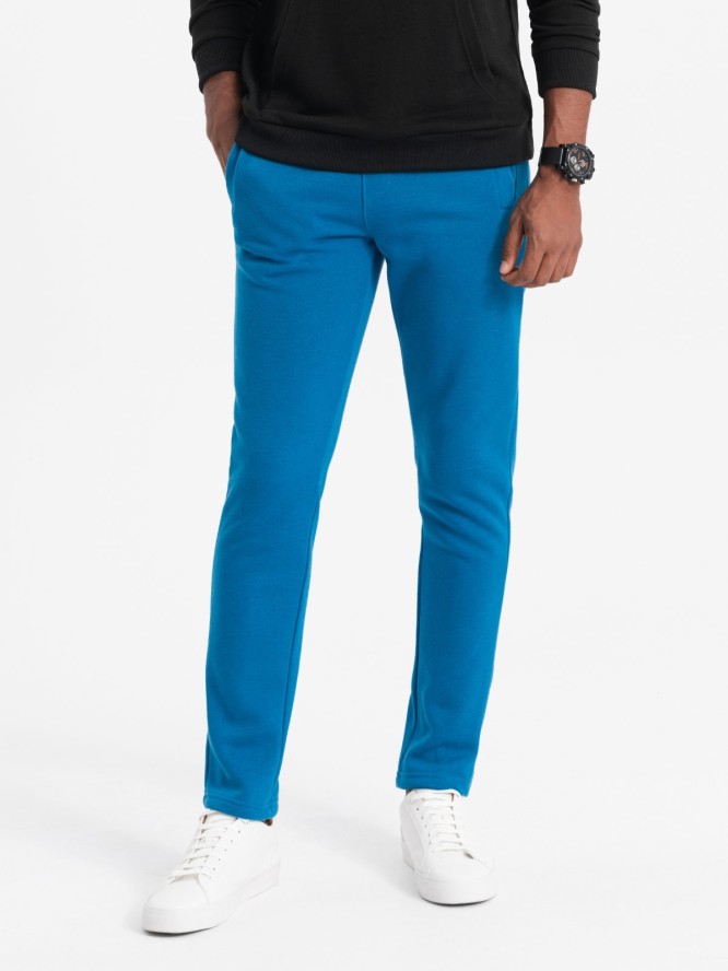 Spodnie męskie dresowe - niebieskie V12 P866 - XXL