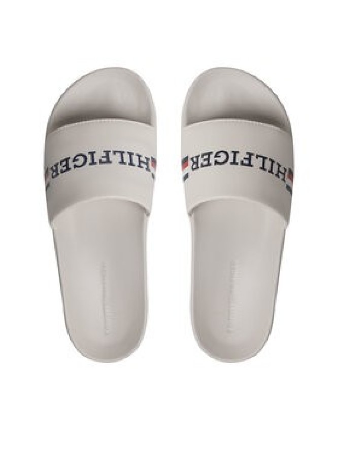 Tommy Hilfiger Klapki Corporate Flag Pool Slide FM0FM04613 Biały