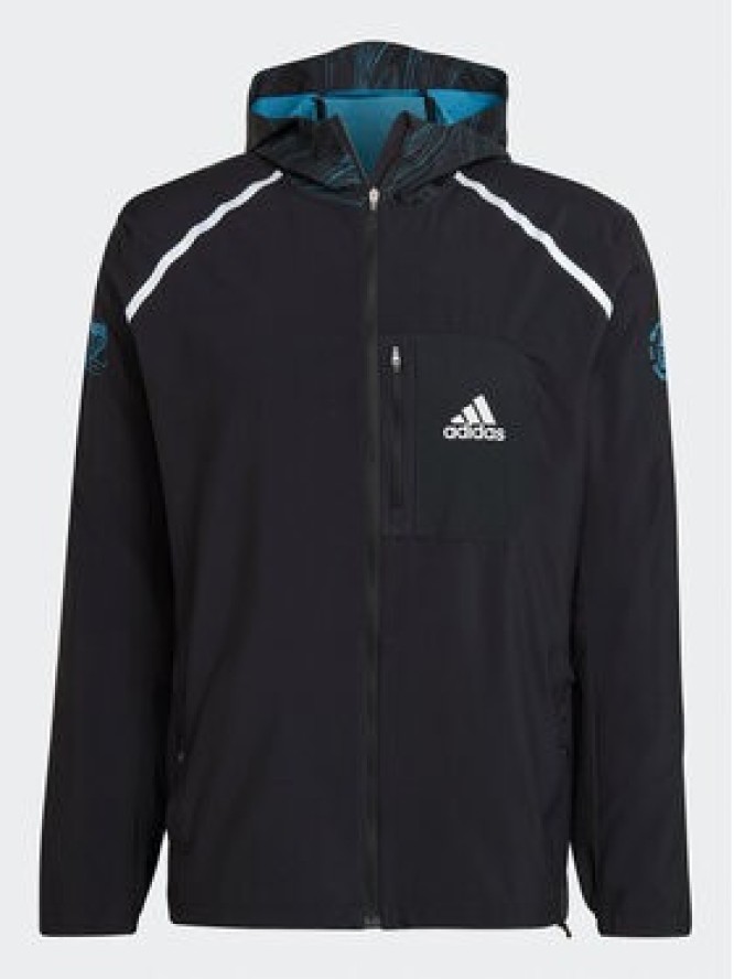 adidas Kurtka do biegania Marathon For The Oceans HM1212 Czarny Slim Fit