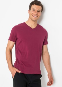 T-shirt z dekoltem w serek (3 szt.)