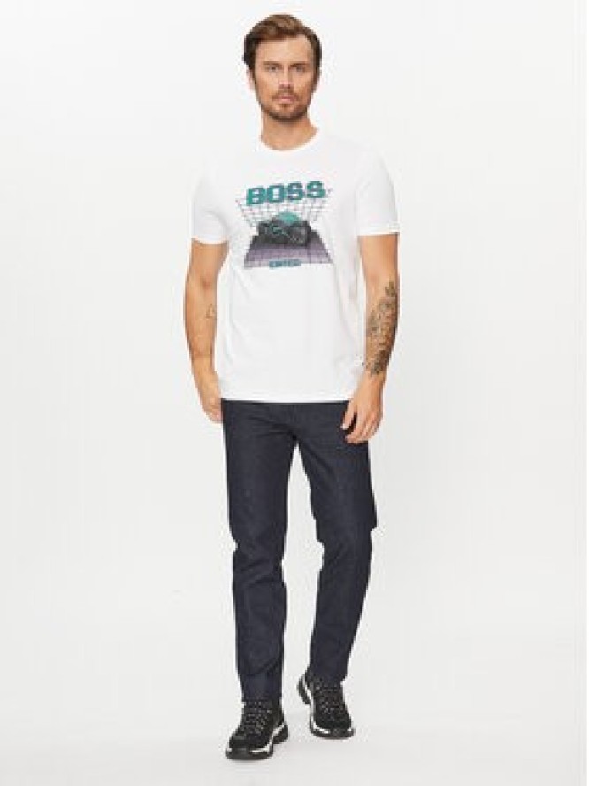 Boss T-Shirt Teenter 50503551 Biały Regular Fit