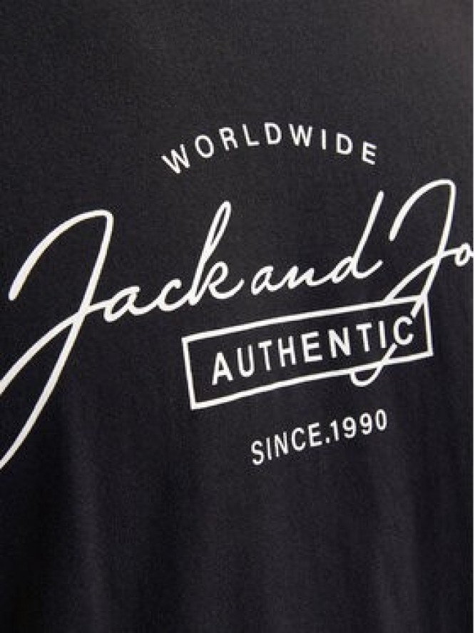 Jack&Jones T-Shirt Erris 12256799 Czarny Standard Fit