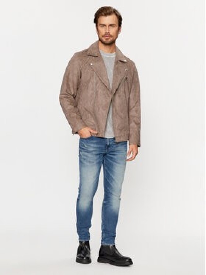 Jack&Jones Kurtka z imitacji skóry 12236853 Brązowy Regular Fit