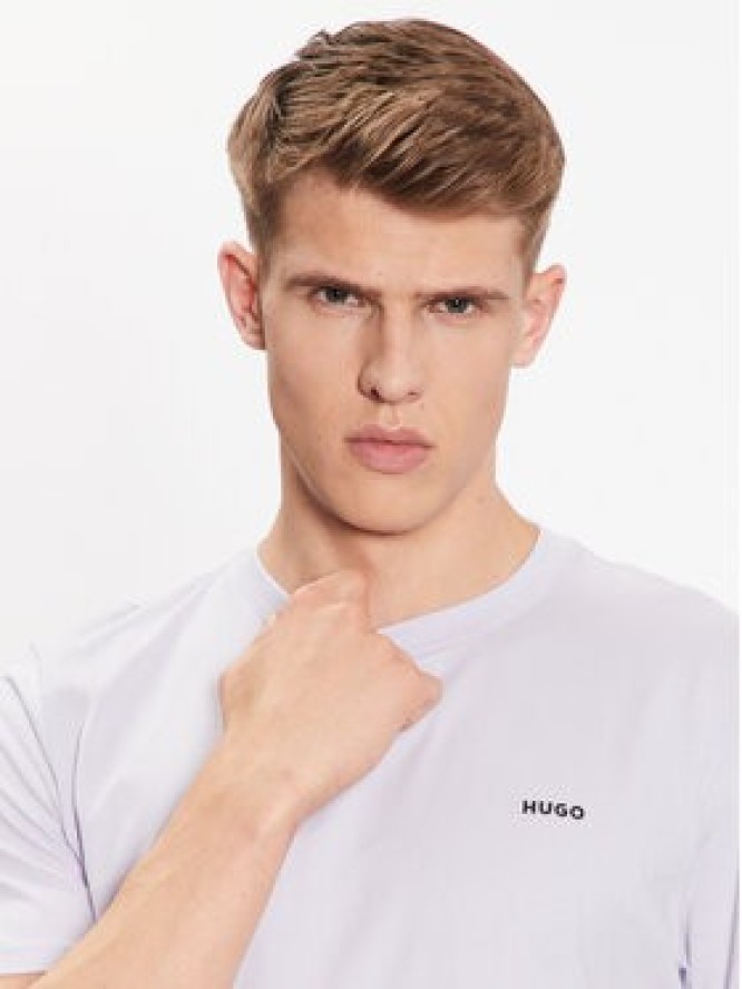 Hugo T-Shirt Dero222 50466158 Fioletowy Regular Fit