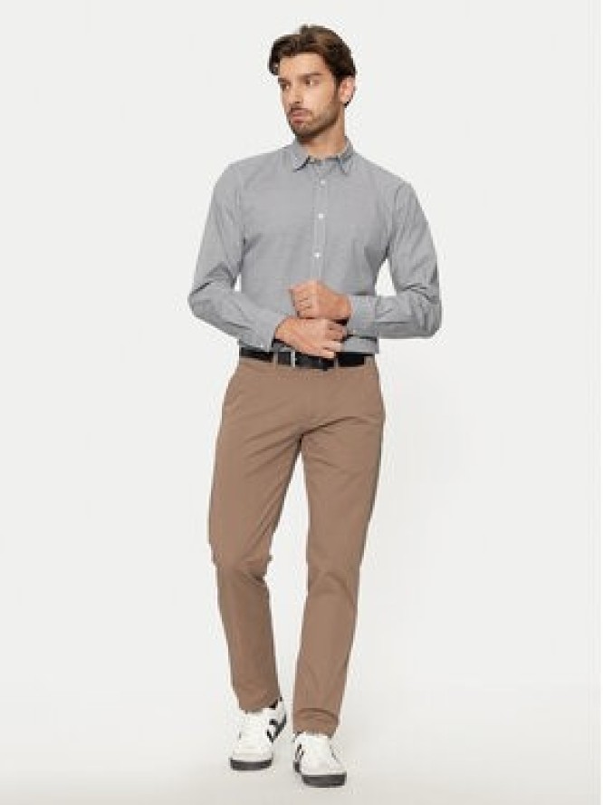 Jack&Jones Koszula Matheo 12261090 Szary Slim Fit