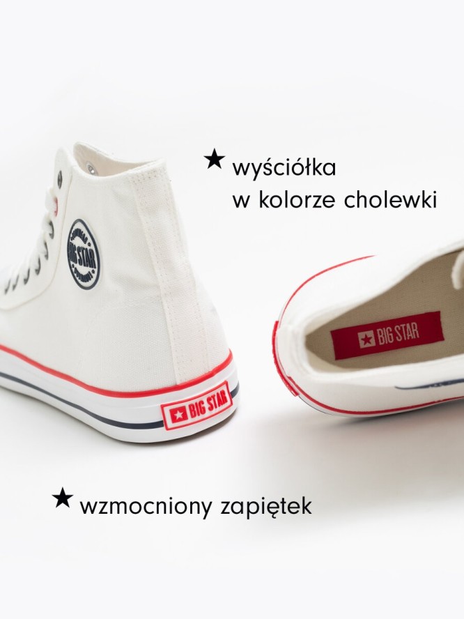 Trampki męskie wysokie białe JJ174602 101