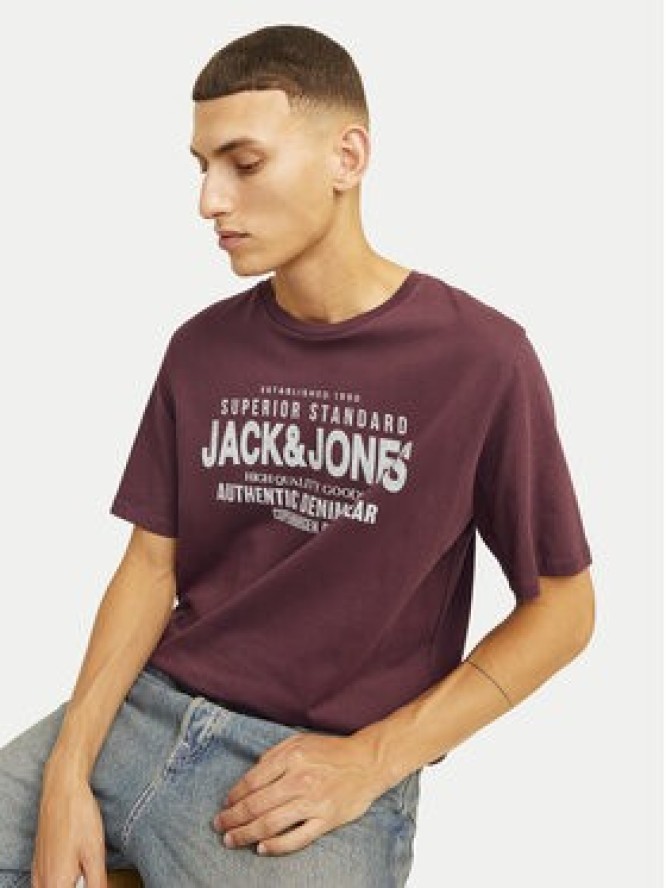 Jack&Jones T-Shirt Jeans 12256779 Czerwony Standard Fit