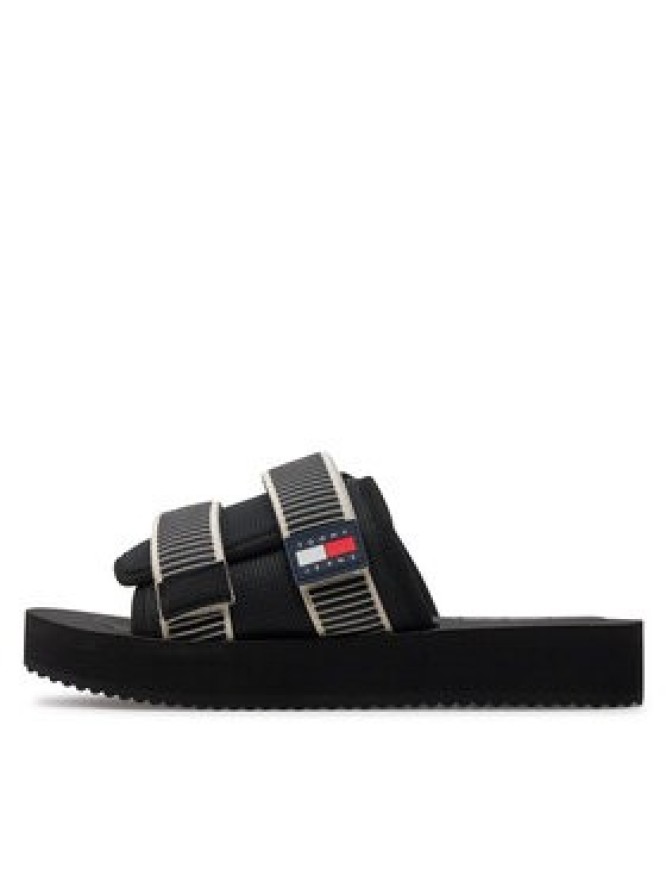 Tommy Jeans Klapki Tjm Sandal Casual EM0EM01389 Czarny