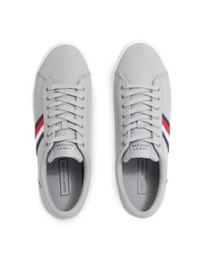 Tommy Hilfiger Tenisówki Iconic Vulc Stripes Mesh FM0FM05072 Szary