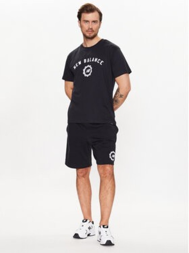New Balance T-Shirt MT31904 Czarny Relaxed Fit