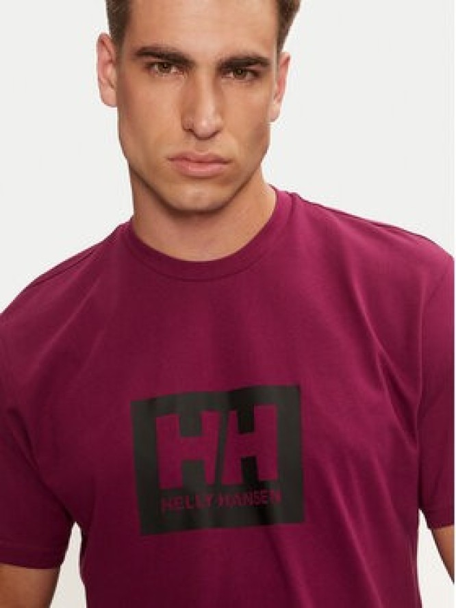 Helly Hansen T-Shirt HH Box 53285 Fioletowy Regular Fit