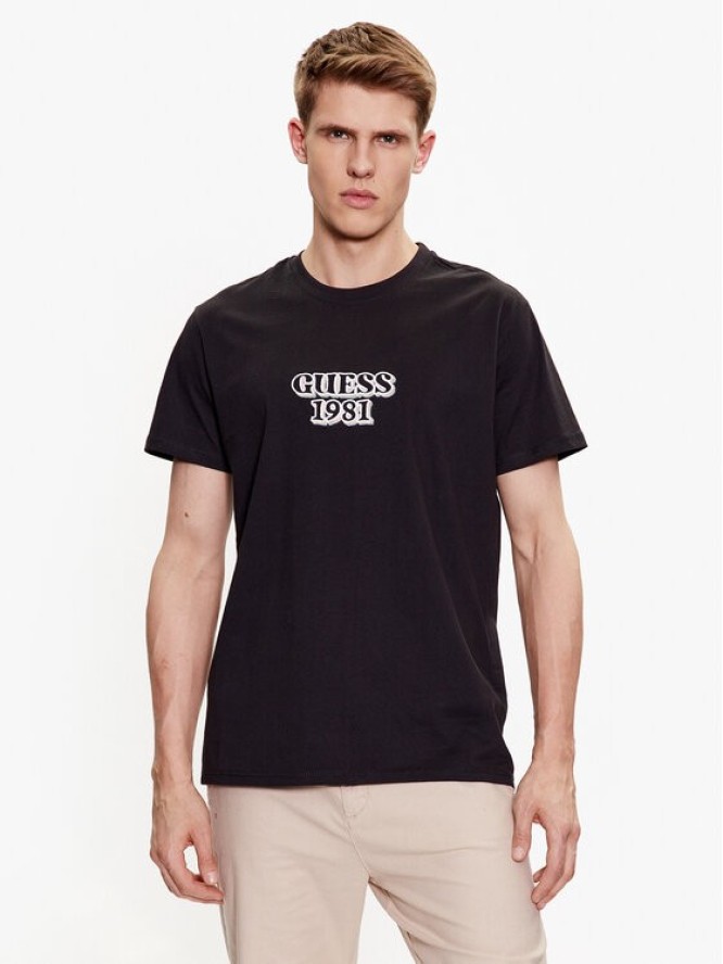 Guess T-Shirt Logo M3GI30 K8FQ4 Czarny Slim Fit