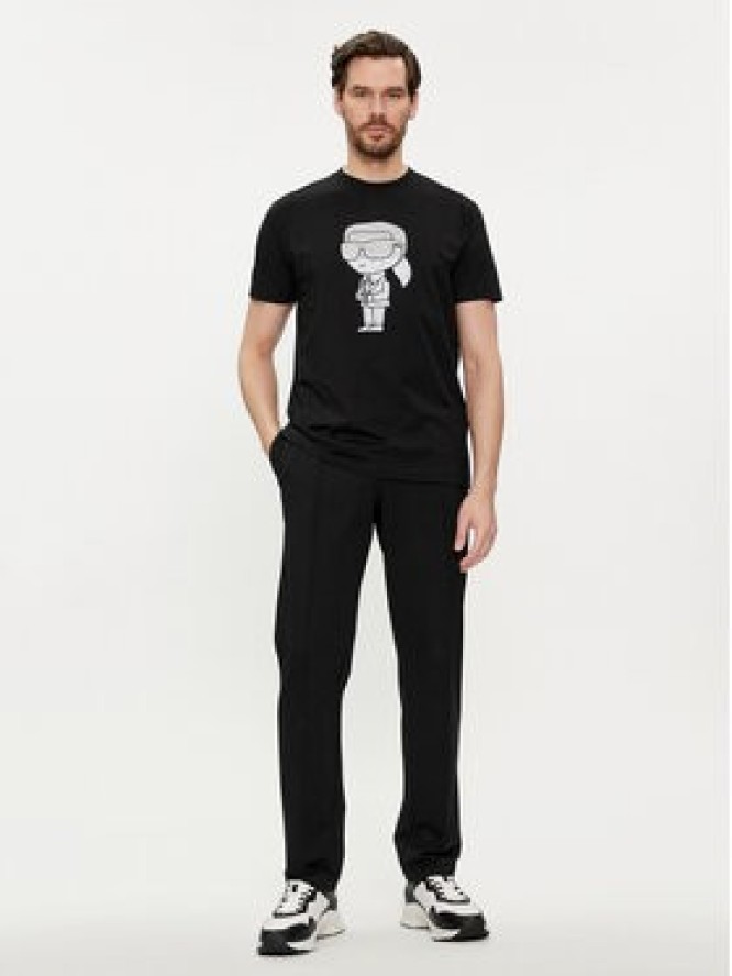 KARL LAGERFELD T-Shirt 755425 542241 Czarny Regular Fit