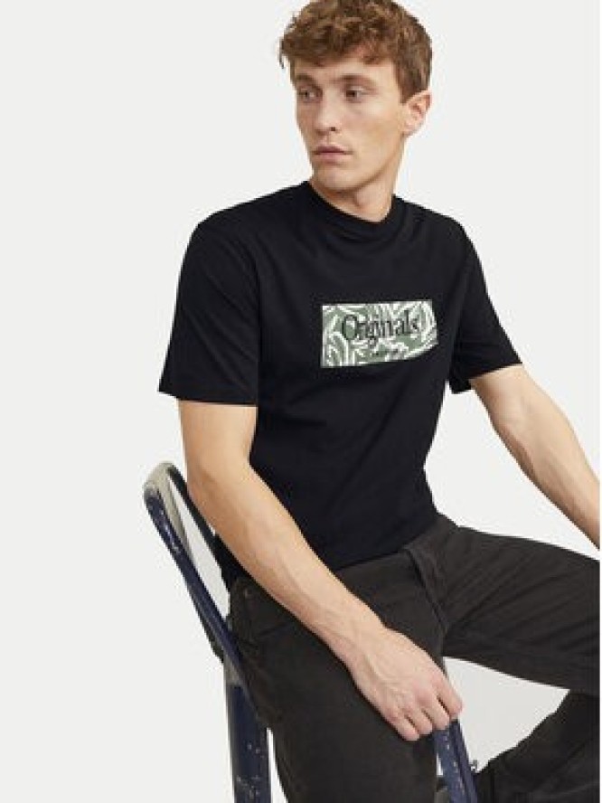 Jack&Jones T-Shirt Lafayette 12250436 Czarny Relaxed Fit