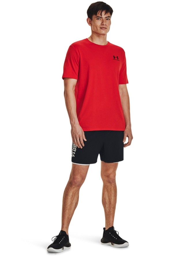 T-shirt męski Under Armour UA M Sportstyle Lc Ss - czerwony