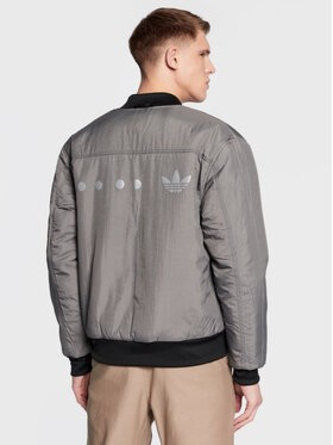 adidas Kurtka bomber Reclaim Reversible HK2760 Czarny Regular Fit