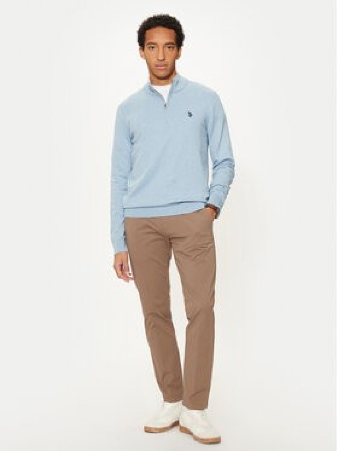 U.S. Polo Assn. Sweter MUP2963 Błękitny Regular Fit