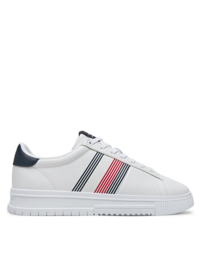 Tommy Hilfiger Sneakersy Supercup Lth Seasonal FM0FM05129 Biały