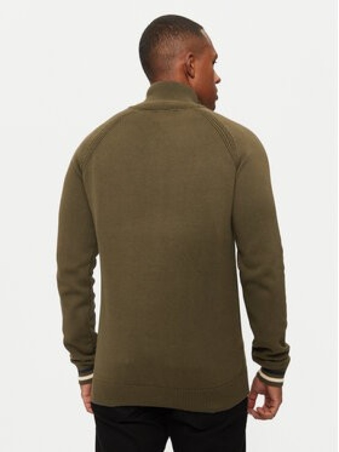 INDICODE Sweter Skyler 35-768 Khaki Regular Fit