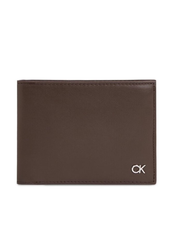 Calvin Klein Duży Portfel Męski Metal Ck K50K511689 Czarny