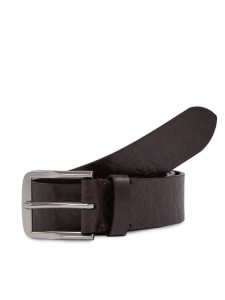 Calvin Klein Jeans Pasek Męski Classic Flat Lthr Belt 35Mm Aop K50K511518 Brązowy