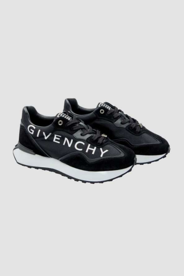 GIVENCHY Czarne sneakersy GIV RUNNER LIGHT