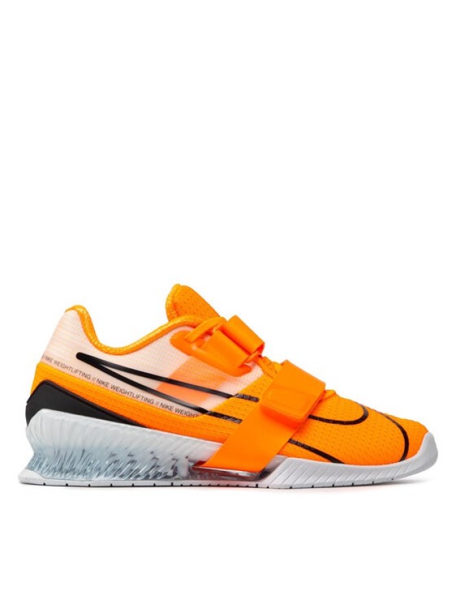 Nike Buty na siłownię Romaleos 4 CD3463 801 Pomarańczowy