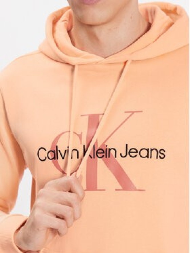 Calvin Klein Jeans Bluza J30J320805 Pomarańczowy Regular Fit