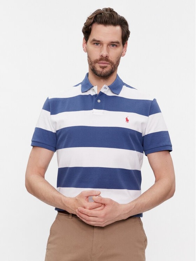 Polo Ralph Lauren Polo 710926400001 Niebieski Custom Slim Fit